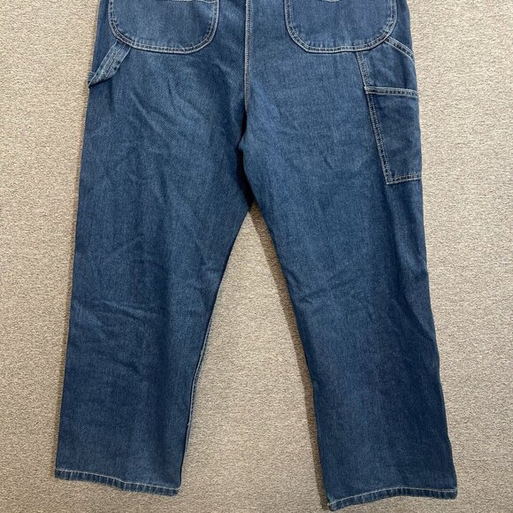 NWT Hisea Denim Carpenter Bib Overalls Men’s 38x32 Workwear - Picture 14 of 16